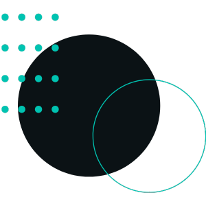 Black and teal circle and dots_graphic 12 Black and teal circle and dots_graphic 12
